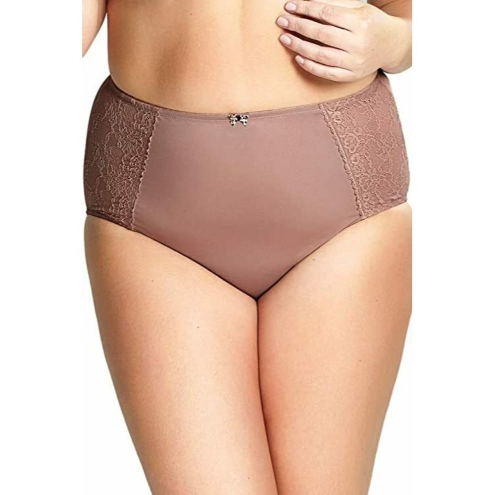 Sculptresse by Panache Women XX Large Chi Chi Plus Size Lace Brief Tan 2XL